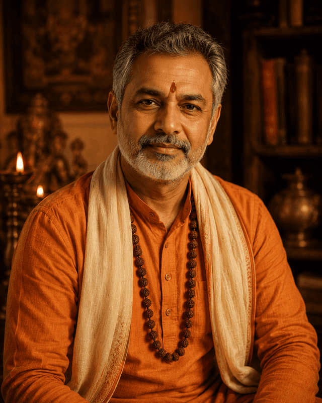 Portrait of Acharya Devendra Sharma