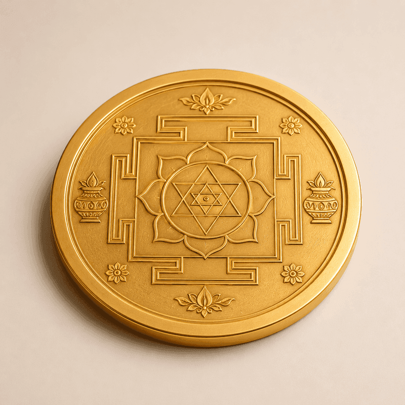 Kuber Yantra (Gold Plated)