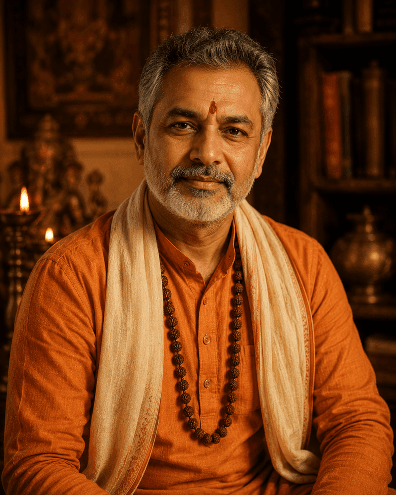 Portrait of Acharya Devendra Sharma